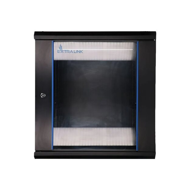 EXTRALINK 12U 600X450 wall-mounted rackmount cabinet black 4