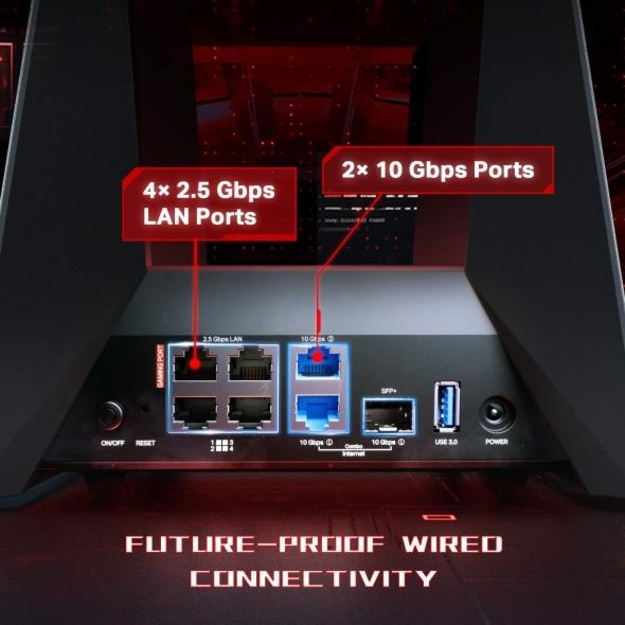 WRL ROUTER 19000MBPS 1000M/TRI BAND ARCHER GE800 TP-LINK