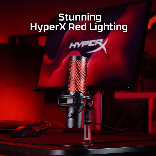 MICROPHONE HYPERX QUADCAST 2/BLACK 872V1AA HYPERX