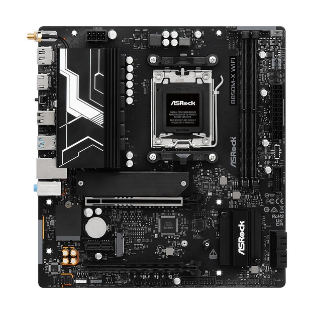 Mainboard|ASROCK|AMD B850|SAM5|Micro-ATX|Memory DDR5|Memory slots 2|B850M-XWIFIR2.0