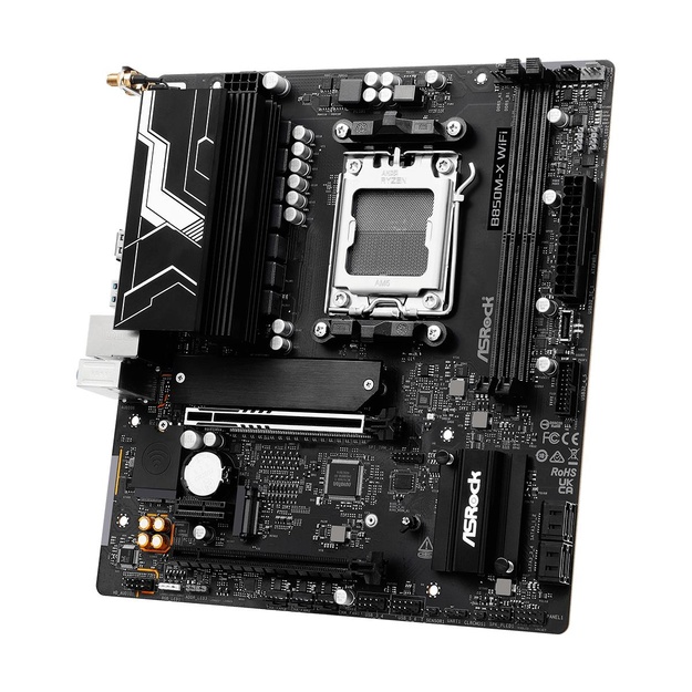 Mainboard|ASROCK|AMD B850|SAM5|Micro-ATX|Memory DDR5|Memory slots 2|B850M-XWIFIR2.0