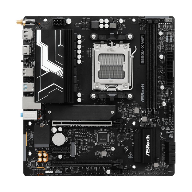 Mainboard|ASROCK|AMD B850|SAM5|Micro-ATX|Memory DDR5|Memory slots 2|B850M-XWIFIR2.0