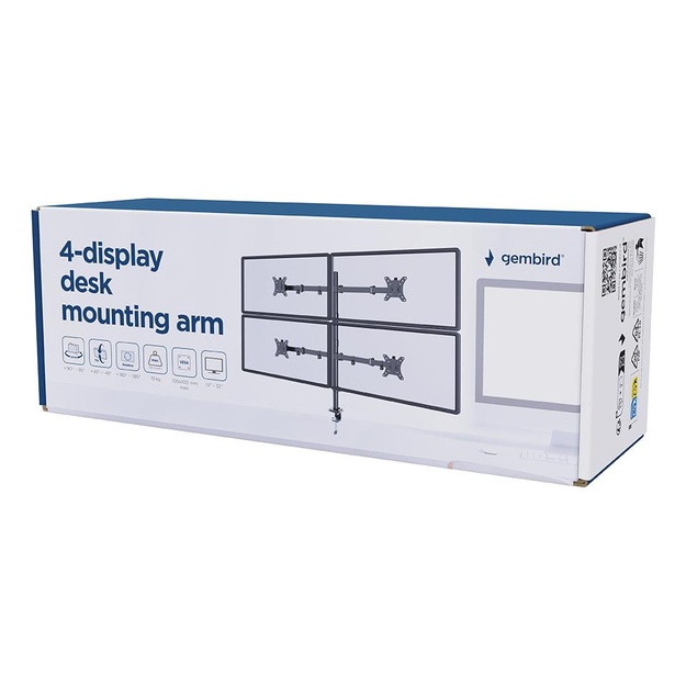 DISPLAY ACC 4 MOUNTING ARM/13-32  MA-D4-01 GEMBIRD
