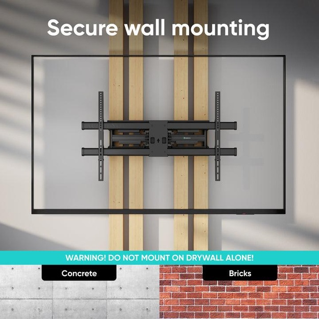 TV SET ACC WALL MOUNT/42-120 /BLACK M10-B ONKRON