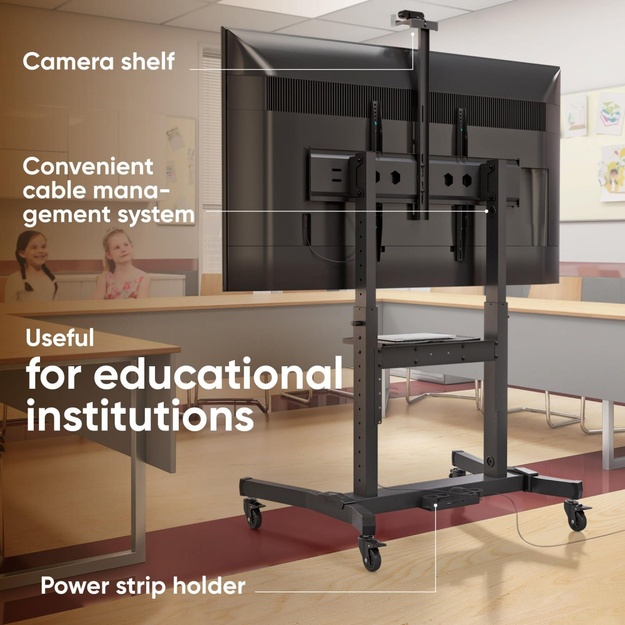 TV SET ACC MOBILE STAND/50-100  BLACK TS1991-B ONKRON