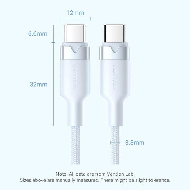 CABLE USB-C TO USB-C/2M PINK TRDPH VENTION