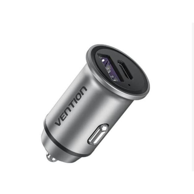 MOBILE CHARGER CAR 30W USB/2P GRAY FFFH0 VENTION