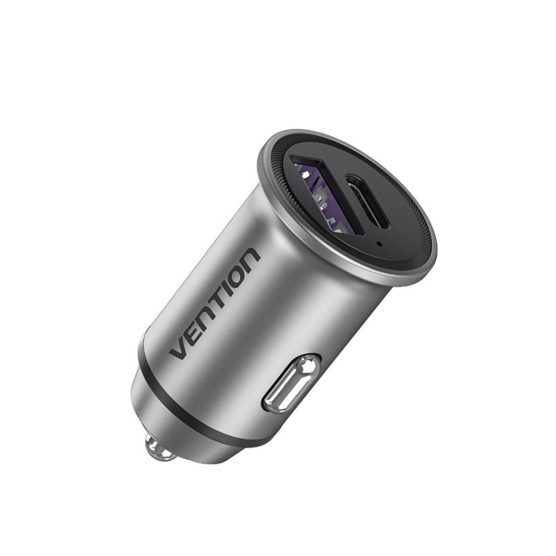 MOBILE CHARGER CAR 30W USB/2P GRAY FFFH0 VENTION