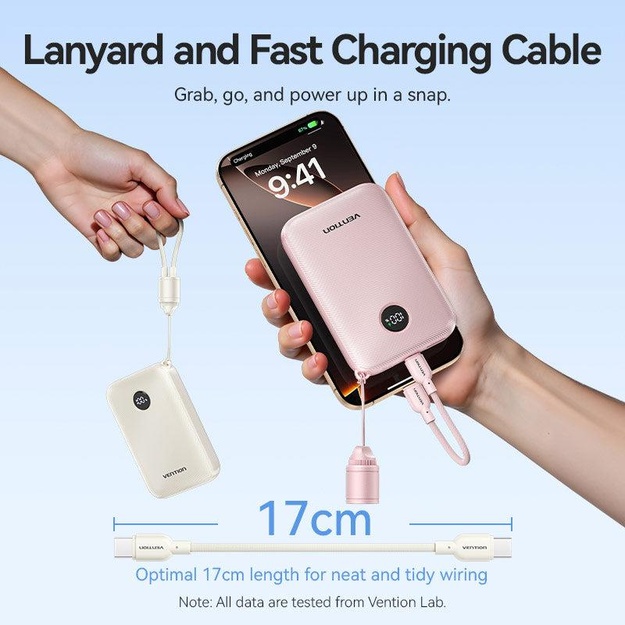 POWER BANK USB 10000MAH 22.5W/BEIGE FKAN0-C VENTION
