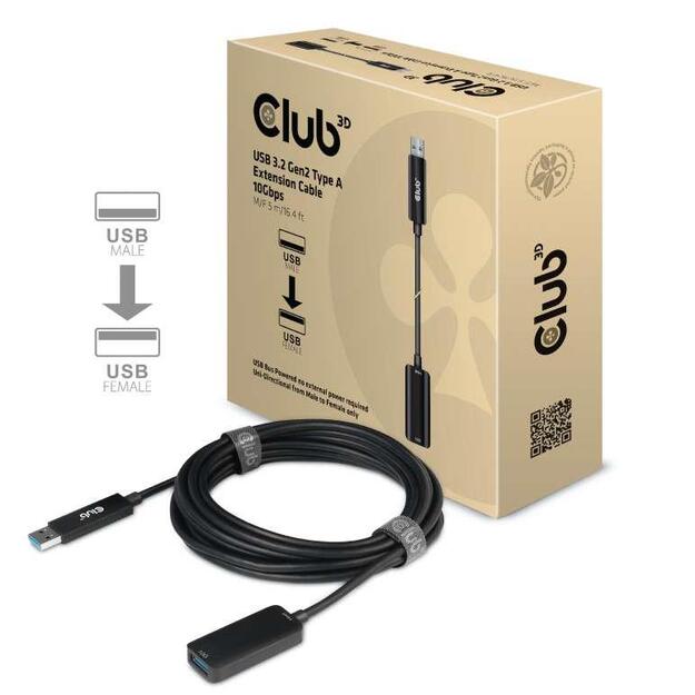 CABLE USB3.2 5M/M/F CAC-1411 CLUB3D 2