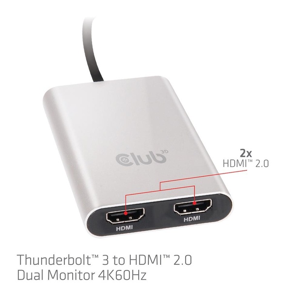 I/O ADAPTER THUNDERBOLT / HDMI/DUAL CSV-1574 CLUB3D
