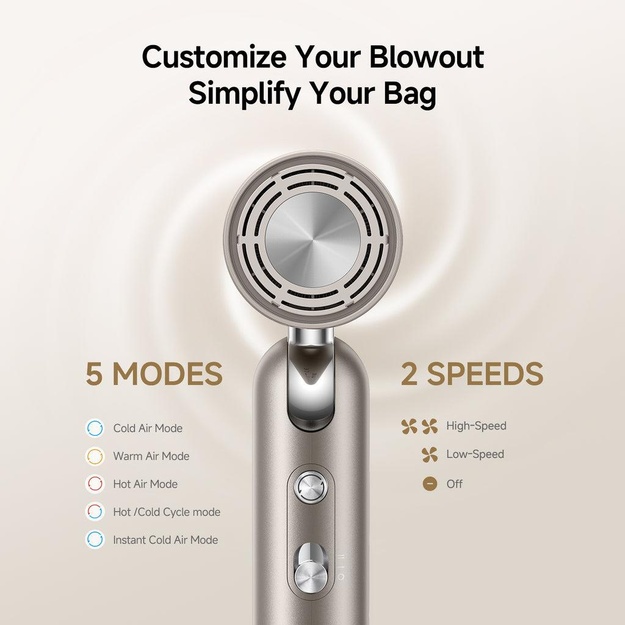 HAIR DRYER POCKET PRO/AHD51 PRO-TITANIUM GOLD DREAME