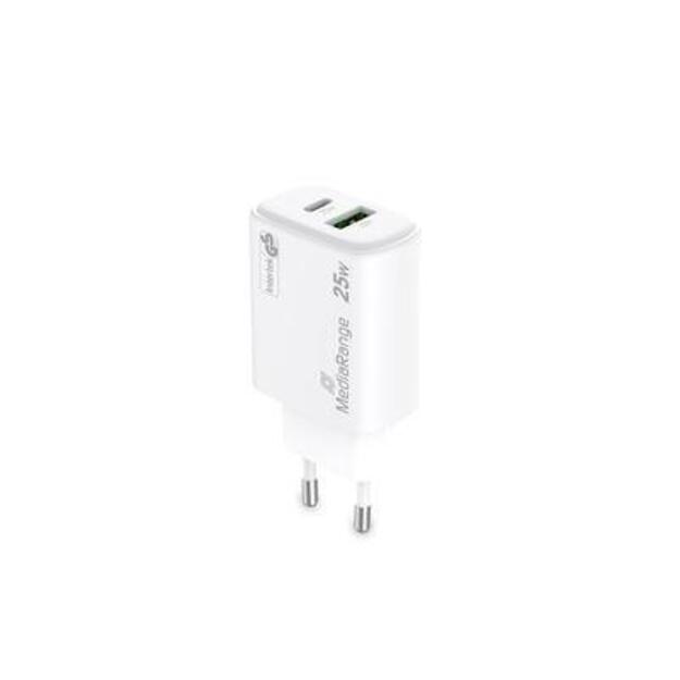 POWER ADAPTER USB/USB-C 25W/FAST MRMA112-2 MEDIARANGE 3
