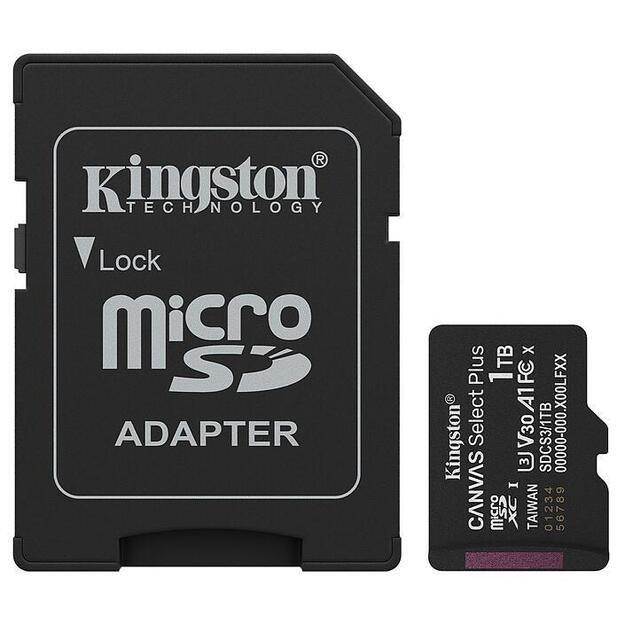 MEMORY MICRO SDXC 1TB UHS-I/W/ADAPTER SDCS3/1TB KINGSTON