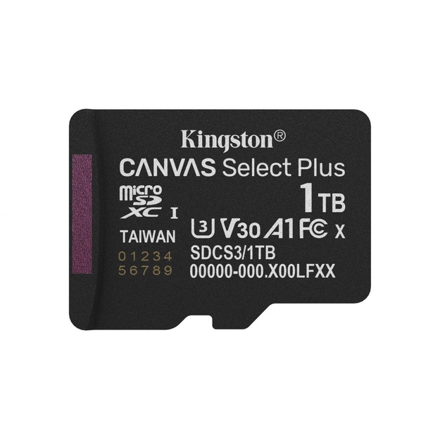 MEMORY MICRO SDXC 1TB UHS-I/W/ADAPTER SDCS3/1TB KINGSTON