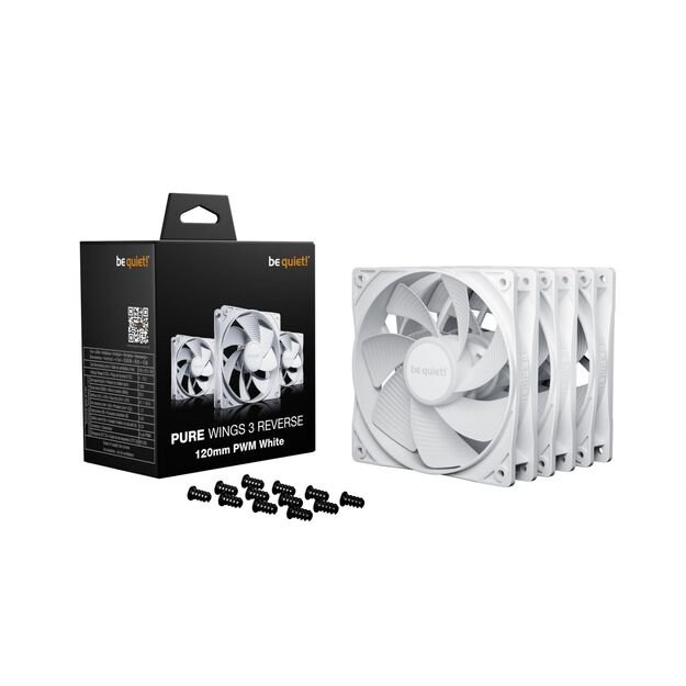 CASE FAN 120MM PURE WINGS 3/PWM WHT 3-PACK BL136 BE QUIET 2