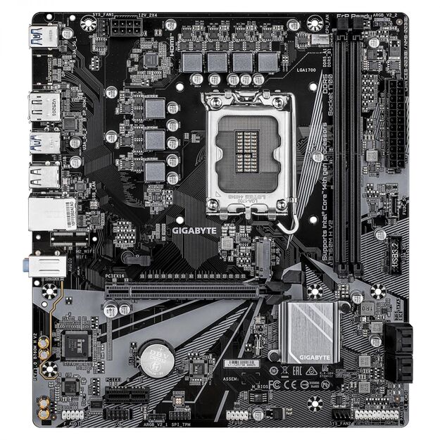 Mainboard|GIGABYTE|Intel B760 Express|LGA1700|Micro-ATX|Memory DDR5|Memory slots 2|B760MHV21.0 1