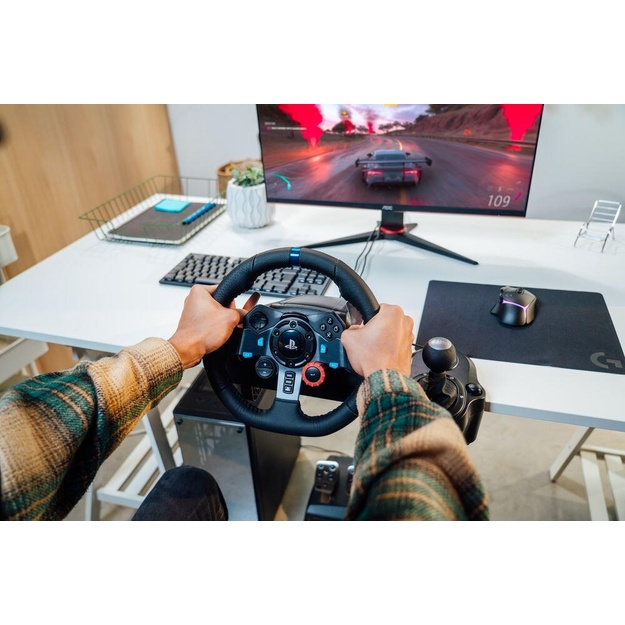 LOGITECH G29 EU + G435 Black Gaming Controller Aluminium Black USB Steering wheel + pedals + headset PC