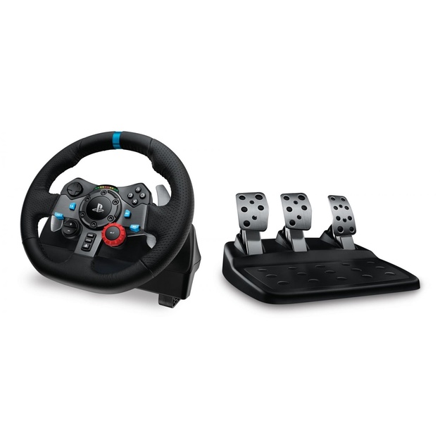 LOGITECH G29 EU + G435 Black Gaming Controller Aluminium Black USB Steering wheel + pedals + headset PC