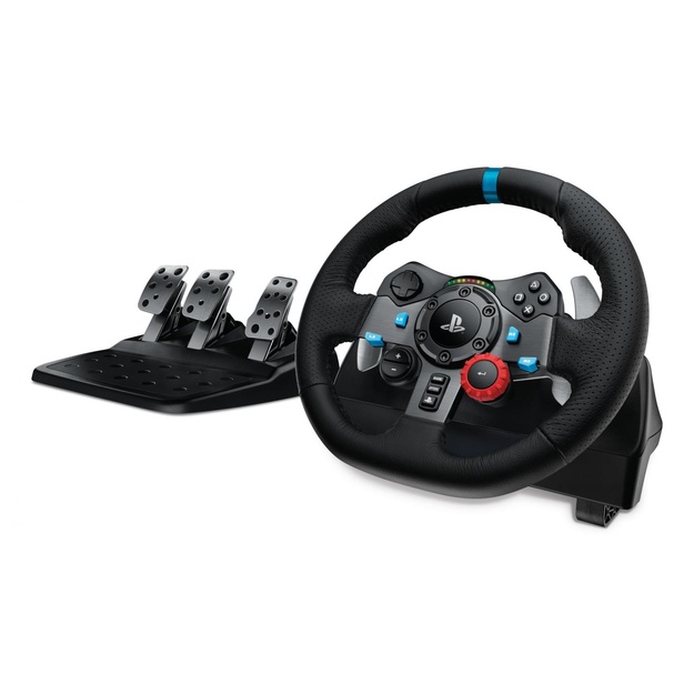 LOGITECH G29 EU + G435 Black Gaming Controller Aluminium Black USB Steering wheel + pedals + headset PC
