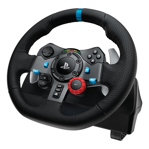 LOGITECH G29 EU + G435 Black Gaming Controller Aluminium Black USB Steering wheel + pedals + headset PC