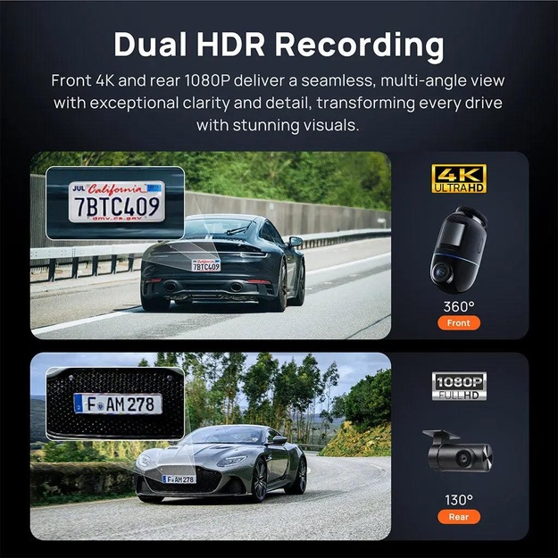 DASHCAM 4K OMNI/X800 BLACK 70MAI