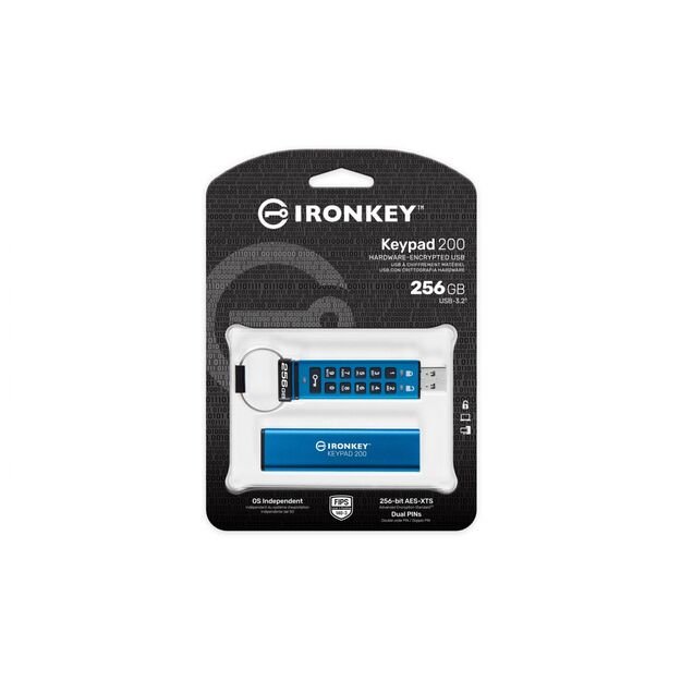 MEMORY DRIVE FLASH USB3.2/256GB IKKP200/256GB KINGSTON 6