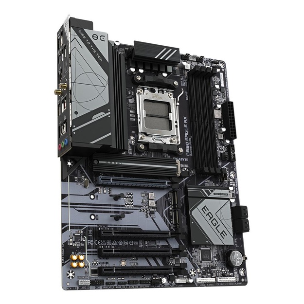 Mainboard|GIGABYTE|AMD B650|Socket AM5|ATX|RAM DDR5-SDRAM|4xSlots|Wi-Fi Yes|Bluetooth Yes|3xNumber of M.2 (M) slots|B650EAGLEAX1.2