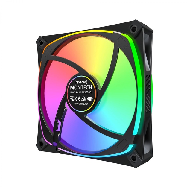 CASE FAN 120MM/RX120 PRO BLACK 3 IN 1 MONTECH