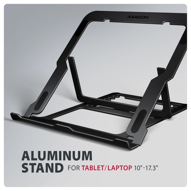 NB ACC STAND 10 -17.3 /ALUMINUM BLACK STND-LAB AXAGON