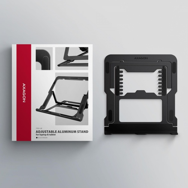 NB ACC STAND 10 -17.3 /ALUMINUM BLACK STND-LAB AXAGON