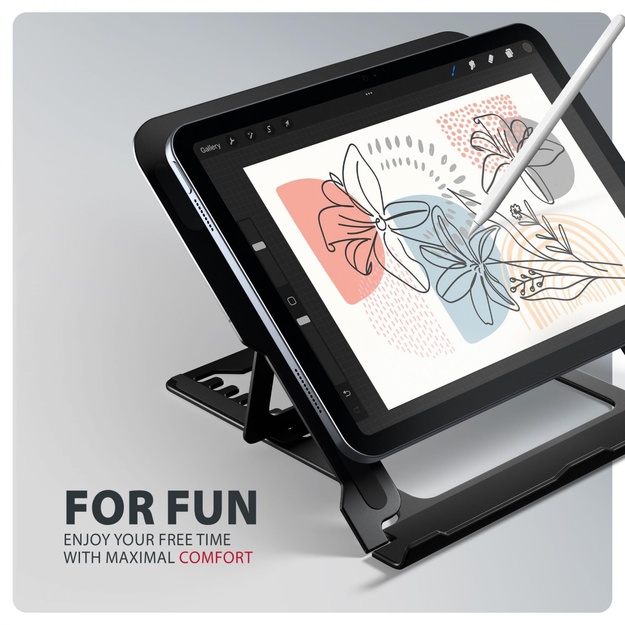 NB ACC STAND 10 -17.3 /ALUMINUM BLACK STND-LAB AXAGON