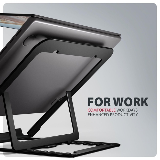 NB ACC STAND 10 -17.3 /ALUMINUM BLACK STND-LAB AXAGON
