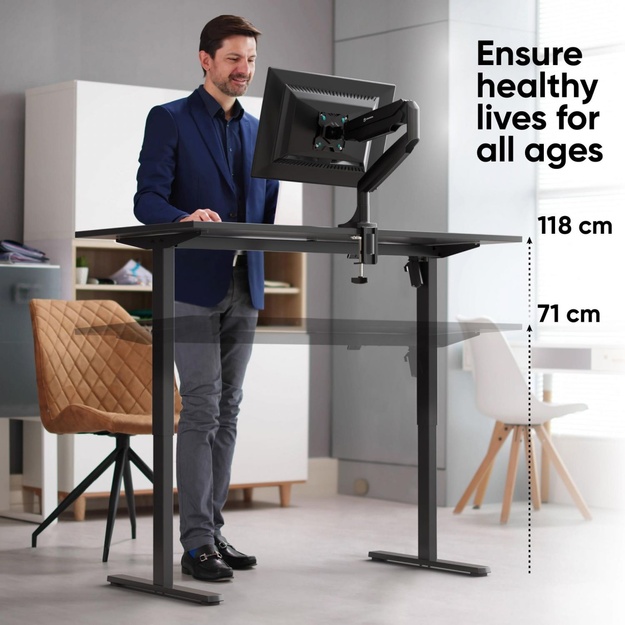 DESK FRAME MOTORISED/BLACK WDF221E-B ONKRON