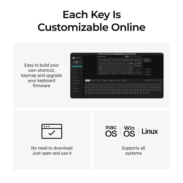 KEYBOARD WRL V3 ULTRA/BLACK V3U-D4 KEYCHRON