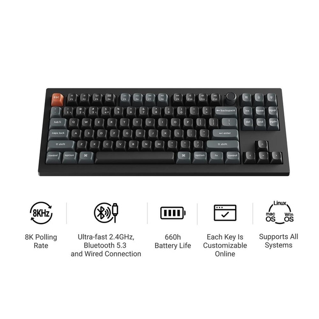 KEYBOARD WRL V3 ULTRA/BLACK V3U-D4 KEYCHRON