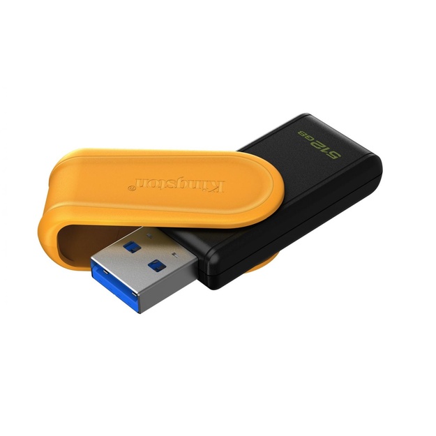 KINGSTON 512GB Portable USB 3.2 Gen 1 DataTraveler Exodia S Black/Yellow