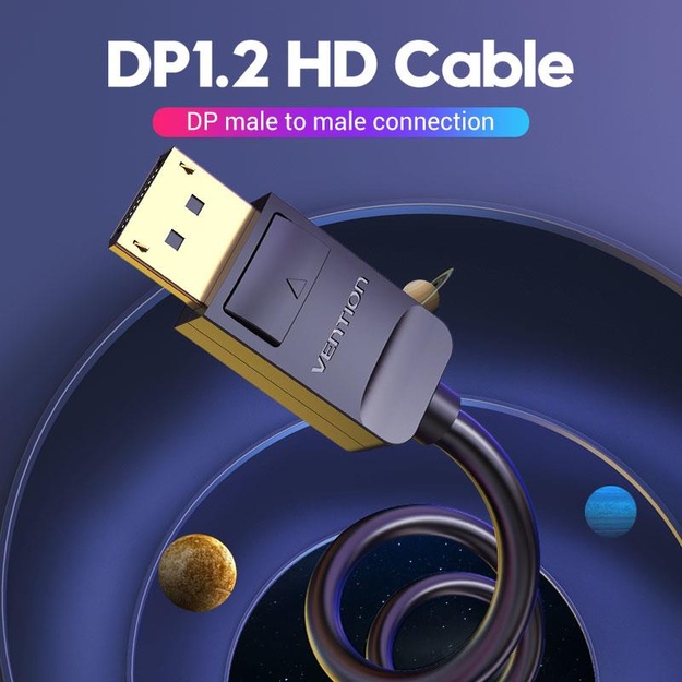 CABLE DP 1M/BLACK HACBF VENTION