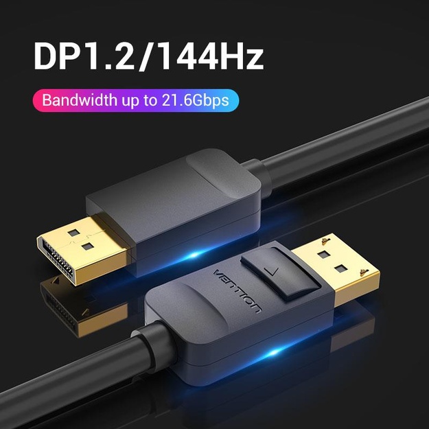 CABLE DP 1M/BLACK HACBF VENTION