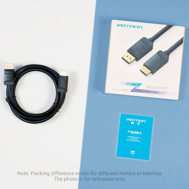 CABLE DP TO HDMI 2M/BLACK HADBH VENTION