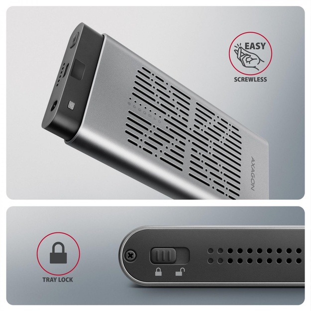 SSD ACC ENCLOSURE M.2 NVME/USB-C EEM2-20GD AXAGON