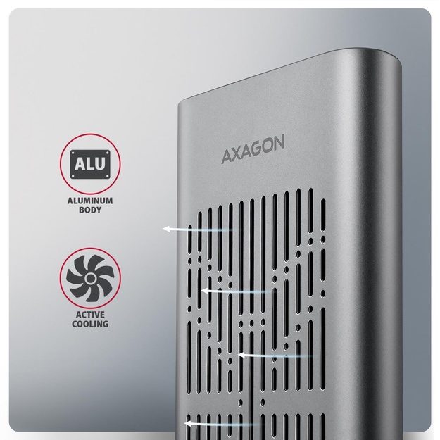 SSD ACC ENCLOSURE M.2 NVME/USB-C EEM2-20GD AXAGON
