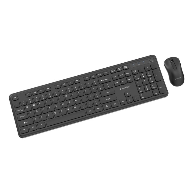 KEYBOARD +MOUSE WRL ENG/BK KBS-WPS-01 GEMBIRD