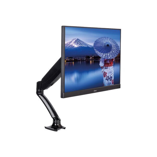 IIYAMA DS3001C-B1 ACC Flexible desk mount for single monitor 10-27i height adjustable gas spring VESA 75x75/100x100 1-5kg (P)