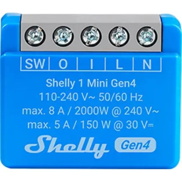 Išmanusis jungiklis Shelly 1 Mini Gen4