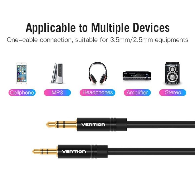 CABLE AUDIO 3.5MM TO 2.5MM/2M BALBH VENTION