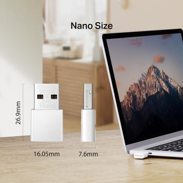 WRL ADAPTER 1300MBPS USB/MA30N MERCUSYS