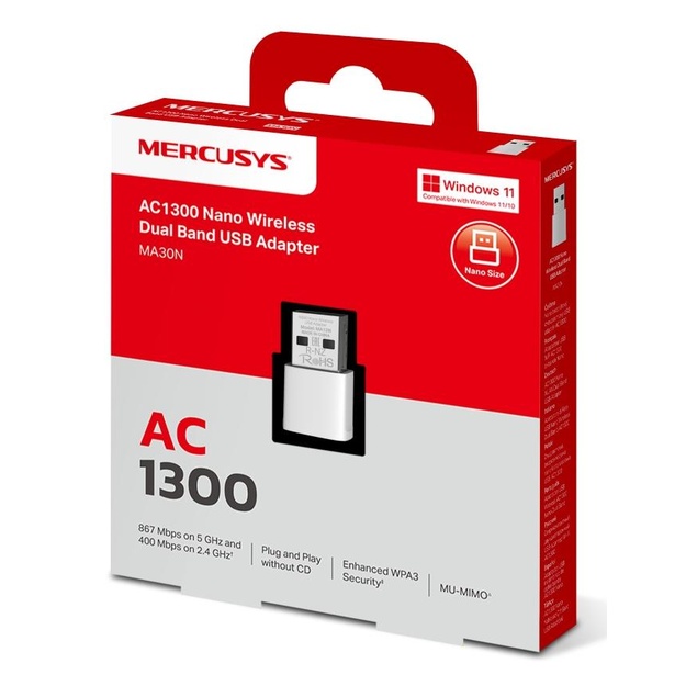 WRL ADAPTER 1300MBPS USB/MA30N MERCUSYS