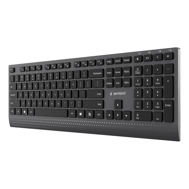 KEYBOARD MULTIMEDIA USB ENG/BLACK KB-MCH-06 GEMBIRD