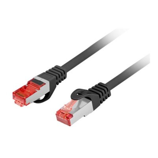 LANBERG Patchcord cat.6 FTP LSZH CU 0.5m black Fluke passed